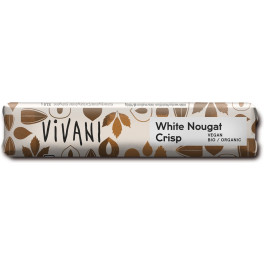 Vivani White Nougat Crisp - Barrita De Chocolate Blanco Con Praliné Y Crocante De Avellana