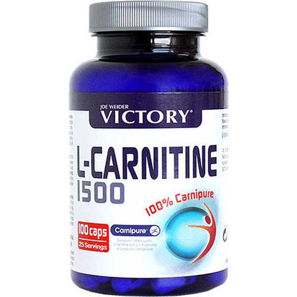 Victory L-Carnitina 1500 - 100% Carnipure - 100 Cápsulas