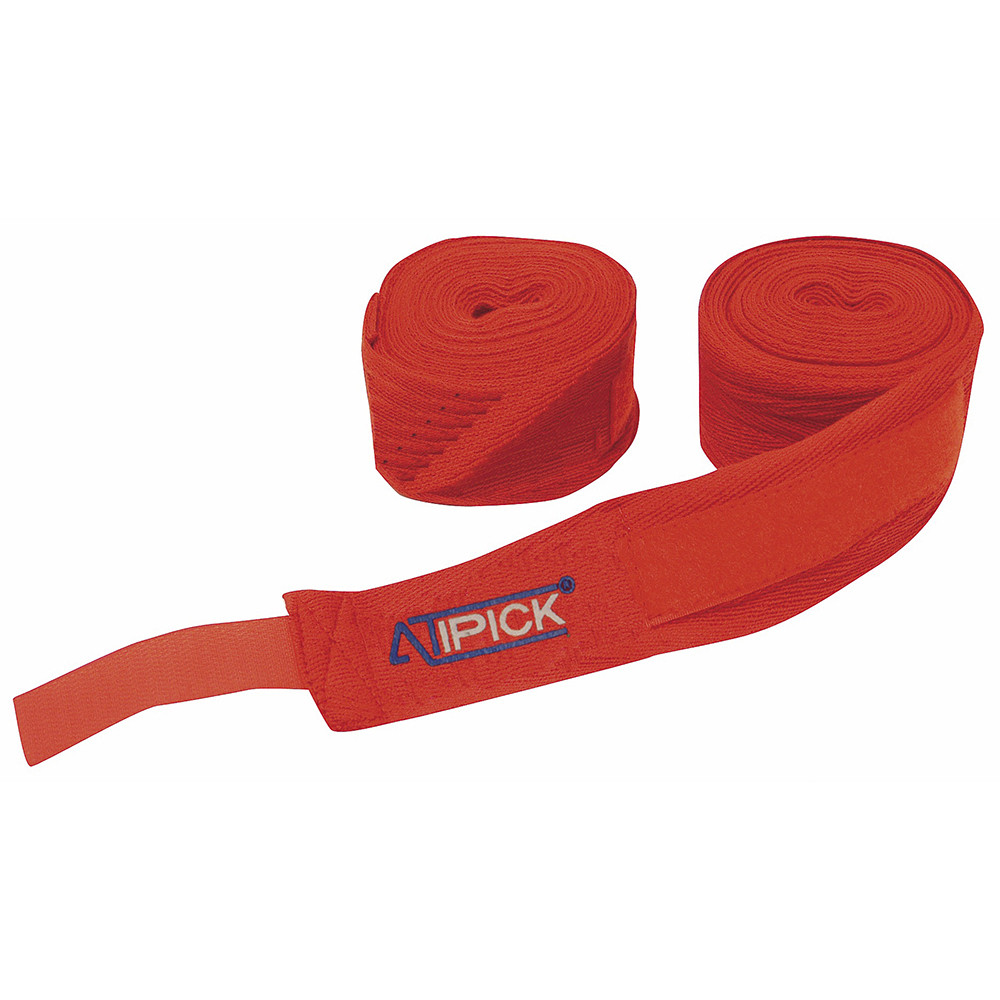 Atipick Par Vendas Algodón Para Boxeo 5m X 5 Cm. Rojo Atipick Par Vendas Algodón Para Boxeo 5m X 5 Cm. Rojo
