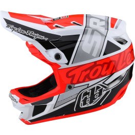 Troy Lee Designs D4 Composite Helmet Team Sram White/red S - Casco Ciclismo