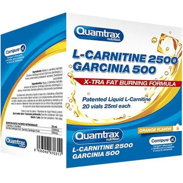 Quamtrax L-Carnitina 2500 Garcinia 500 20 Fiale x 20 Ml
