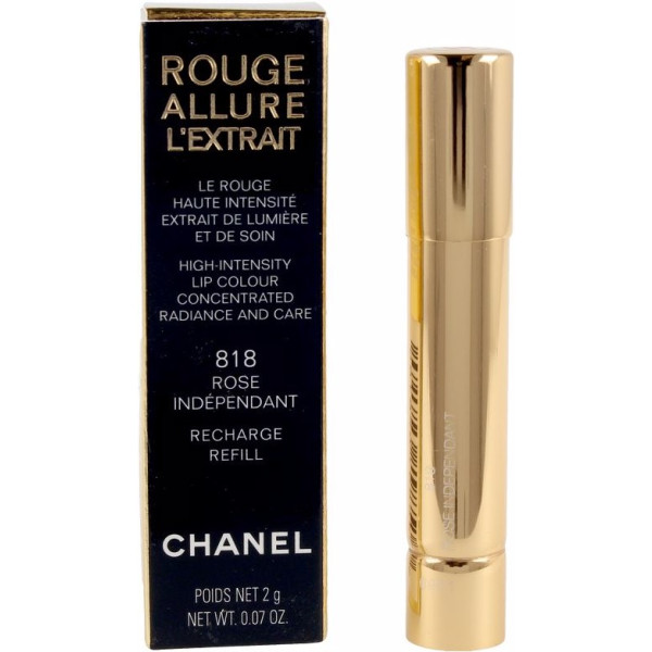 Chanel Rouge Allure L'extrait Lipstick Recharge Rose Independant-818 1 U Unisex