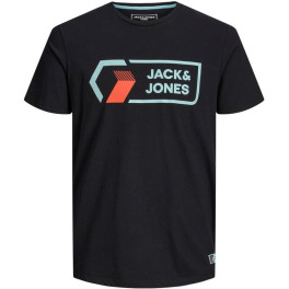 Jack & Jones Camiseta Jcologan Tee Ss Crew Noos  Negro