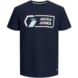 Jack & Jones Camiseta Jcologan Tee Ss Crew Noos  Marino