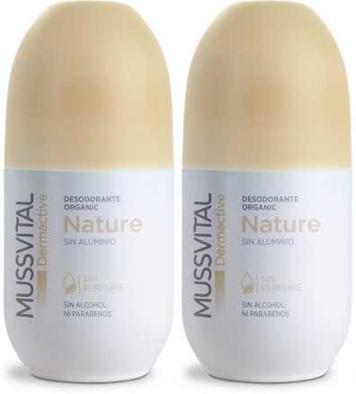Pack Mussvital Dermactive Desodorante Roll On Nature 2 botes x 75 ml Pack Mussvital Dermactive Desodorante Roll On Nature 2 botes x 75 ml