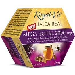 Dietisa Royal Vit Jalea Real Mega Total 2000 mg 20 viales x 10 ml