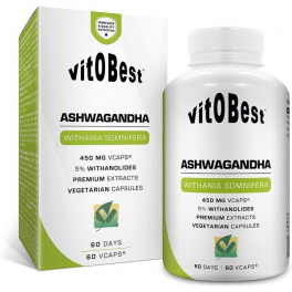 VitOBest Planta Ashwagandha 60 VegeCaps / "Gingsen Indio" Medicina Ayuvedica - Reduce el Estrés