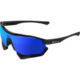 Scicon Sports Aerotech-scn-pp-xl Rendimiento Deportivo Gafas De Sol Scnpp Multimirror Blue / Black Gloss