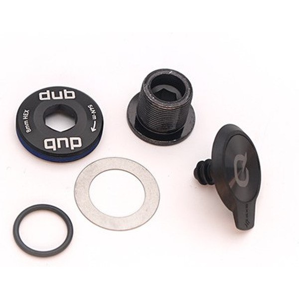 Quarq Kit Vis De Manivelle Auto-extractible Sram Dub M18/m30 + Cache Pile Et Joint Potentiomètre Axs Noir
