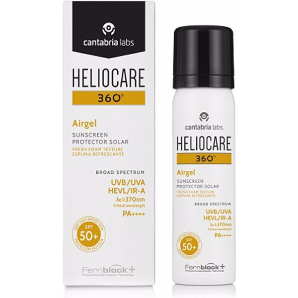Heliocare 360° Aérogel Crème Solaire Spf50+ 60 Ml Unisexe
