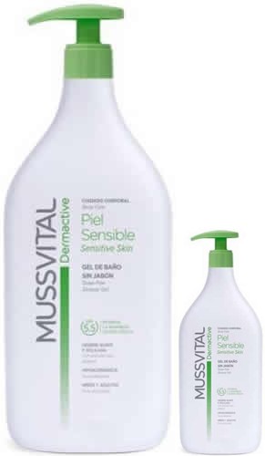 Mussvital Dermactive Locion Hidratante Piel Sensible 1000 ml + Gel de Baño 400 ml Mussvital Dermactive Locion Hidratante Piel Sensible 1000 ml + Gel de Baño 400 ml
