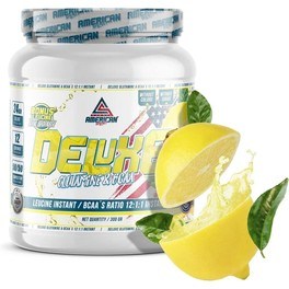 American Suplement BCAA's con Glutamina Deluxe 300 Gr Limón - Ayuda a Aumentar la Masa Muscular / Sin Azúcar