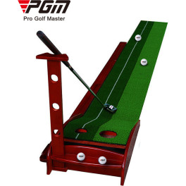 Pgm Entrenador De Putting Para Golf De Madera Maziza 350cm X 30cm