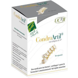 100% Natural Condroartil Con Colágeno Uc-ii 90 Caps