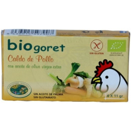 Bio Goret Caldo Vegetal Con Pollo En Cubitos Eco 6 Unidades De 11g (pollo)
