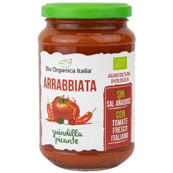 Bio Organica Italia Salsa De Tomate Arrabiata Picante 325 Ml