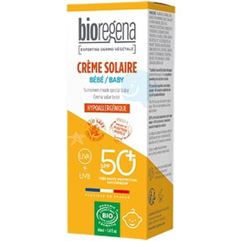 Bioregena Crema Solar Para Bebé Spf50+ 40 Ml De Crema