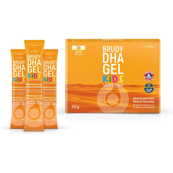 Brudy Dha Gel Kids 30 Sobres