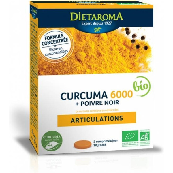 Dietaroma Cúrcuma Y Pimienta Negra Bio Para Articulaciones 60 Comp