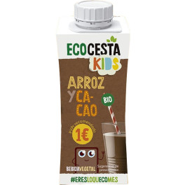 Ecocesta Bebida Vegetal Mini De Arroz Con Cacao Bio 250 Ml (cacao)