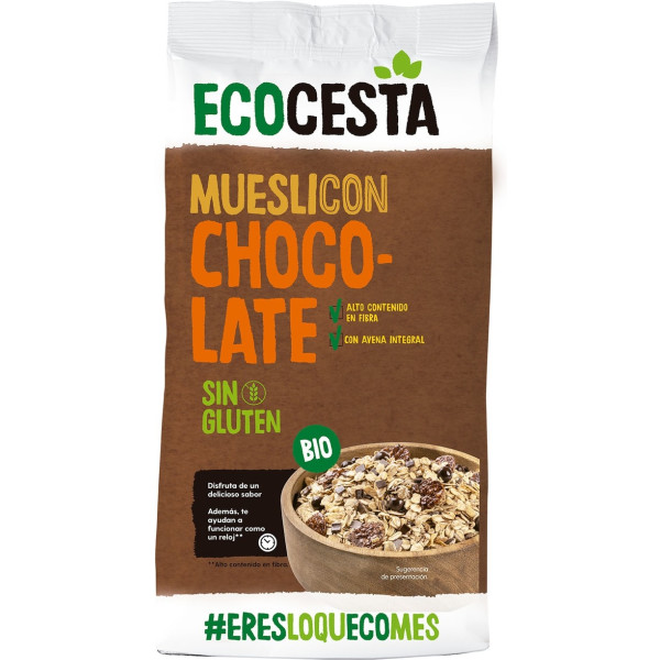 Ecocesta Muesli Con Chocolate Sin Gluten Bio 375 G