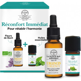 Elixirs & Co Dúo Reconfort Inmediato Flores De Bach Urgencias + Aceite Esencial Reconfortante 2 Unidades