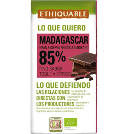 Ethiquable Chocolate Negro 85% Madagascar Bio 100 G