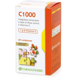 Farmaderbe C 1000 Rosa Mosqueta Y Vitamina C 60 Comp