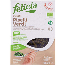 Felicia Bio Fusilli De Guisantes Verdes Bio 250 G