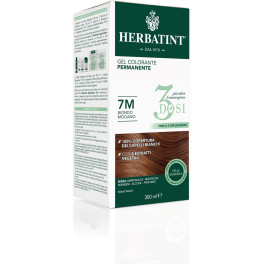 Herbatint Tinte Permanente En Gel Para El Cabello 3 Dosis 7m Rubio Caoba 300 Ml