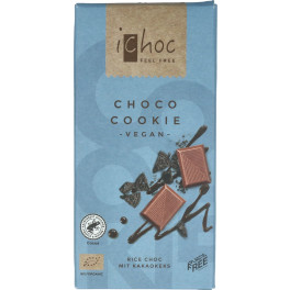Ichoc Choco Cookie - Chocolate Vegano Con Galletas De Cacao 80 G