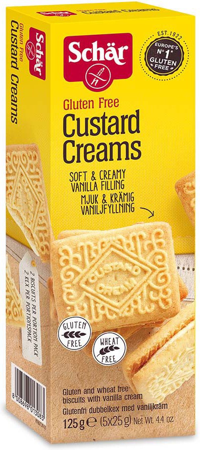 Dr. Schar Galletas Custard Cream 125 Gramos Dr. Schar Galletas Custard Cream 125 Gramos