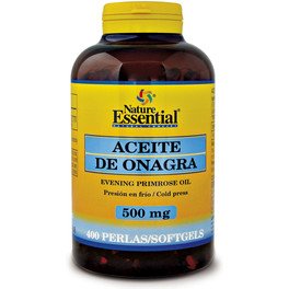 Nature Essential Aceite De Onagra 500 Mg 10% Gla 400 Perlas