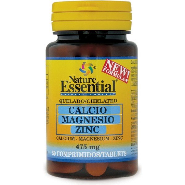 Nature Essential Calcio Magnesio Zinc 475 Mg 50 Comp