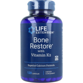 Life Extension Restauración ósea Con Vitamina K2 120 Caps