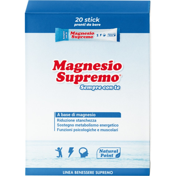 Natural Point Magnesio Supremo Sempre Con Te 20 Sobres (limón - Lima) (limón - Lima)