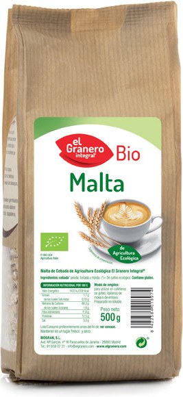 El Granero Integral Malta Bio 500 Gr El Granero Integral Malta Bio 500 Gr