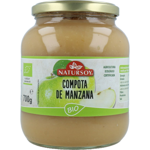 Natursoy Compota De Manzana Bio 700 G