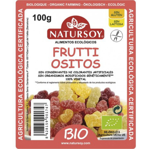 Natursoy Frutti Ositos Bio 100 G