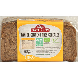 Natursoy Pan De Centeno De Tres Cereales 500 G