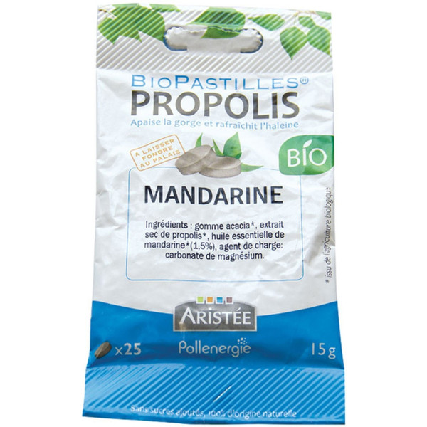 Pollenergie Biopastillas Propolis Mandarina 12 Unidades