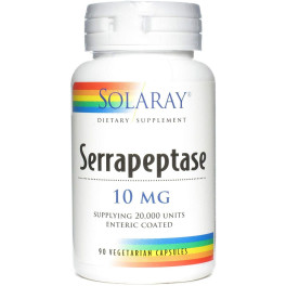 Solaray Serrapeptasa 10 Mg 90 Caps Vegetales