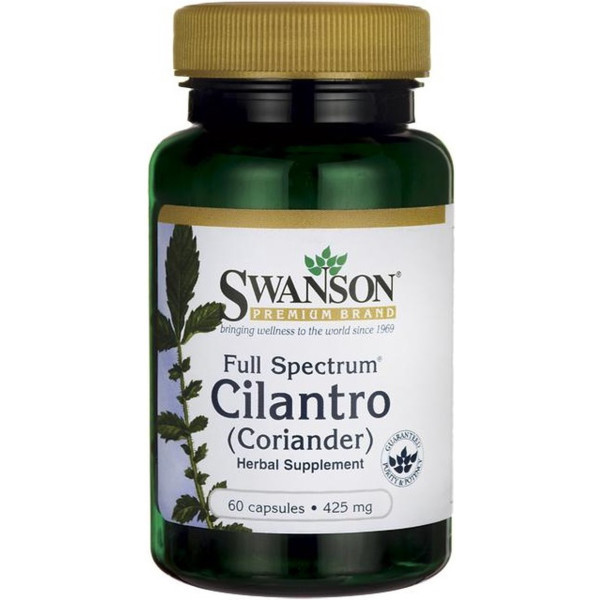 Swanson Cilantro De Espectro Completo (cilantro). 425 Mg 60 Caps