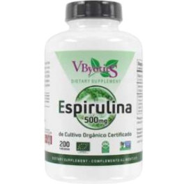 Vbyotics Espirulina Orgánica 200 Comp De 500mg