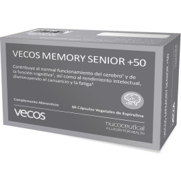 Vecos Nucoceutical Vecos Memoria +50 Senior 60 Caps Vegetales
