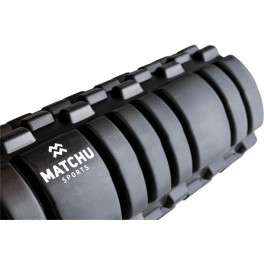 Matchu Sport Rodillo Masaje - Foam Roller - Duro - 33 cm - Negro