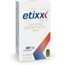 Etixx Energy Shot Cafeina 6 viales x 25 ml