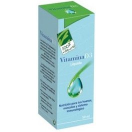 100% Natural Vitamina D3 Liquida 50 Ml