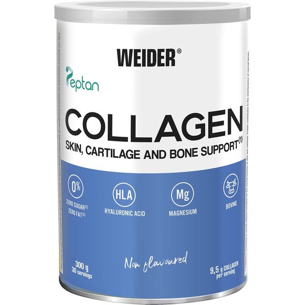 Weider Collagen - Collagene con Acido Ialuronico, Magnesio e Vitamina C - 300 Gr / 0 Grassi e 0 Zuccheri