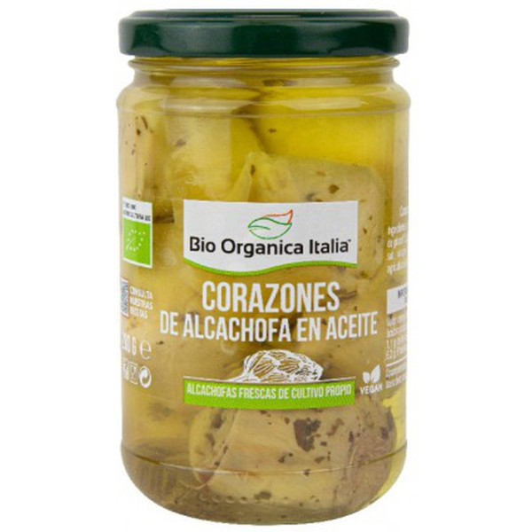 Bio Organica Italia Corazones De Alcachofa En Aceite 280 G